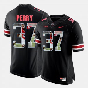 For Men Buckeyes #37 Joshua Perry Black Pictorial Fashion Jersey 625158-483