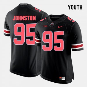 Youth Buckeye #95 Cameron Johnston Black College Football Jersey 406845-372