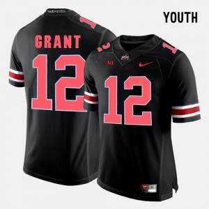 For Kids Ohio State Buckeyes #12 Doran Grant Black College Football Jersey 286775-842
