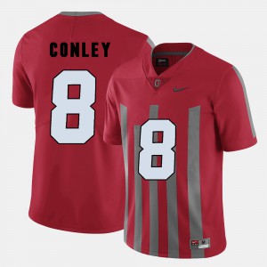 Mens Ohio State #8 Gareon Conley Red College Football Jersey 284823-984