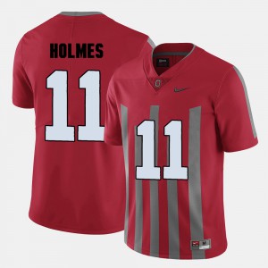 Men's Ohio State #11 Jalyn Holmes Red College Football Jersey 388686-293