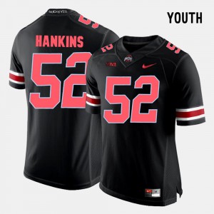 Youth(Kids) Buckeyes #52 Johnathan Hankins Black College Football Jersey 628414-322