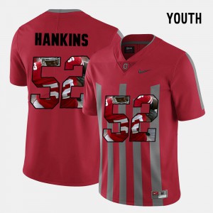 For Kids OSU #52 Johnathan Hankins Red Pictorial Fashion Jersey 967741-267