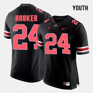 Youth Ohio State Buckeyes #24 Malik Hooker Black College Football Jersey 687680-610