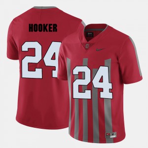 For Men Ohio State #24 Malik Hooker Red College Football Jersey 792973-774