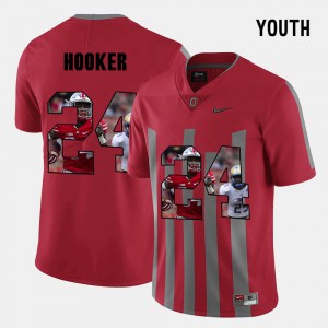 Youth(Kids) OSU #24 Malik Hooker Red Pictorial Fashion Jersey 305652-519