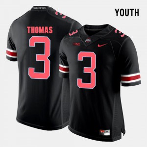 Youth Ohio State Buckeyes #3 Michael Thomas Black College Football Jersey 307500-993