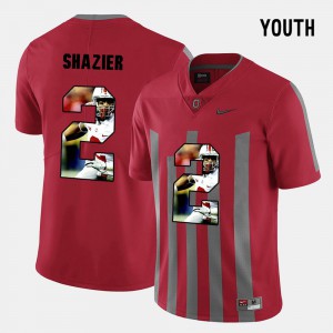 Youth Ohio State Buckeyes #2 Ryan Shazier Red Pictorial Fashion Jersey 343672-936