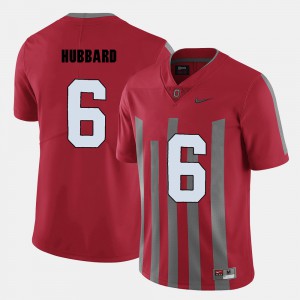 Men's OSU #6 Sam Hubbard Red College Football Jersey 890058-837