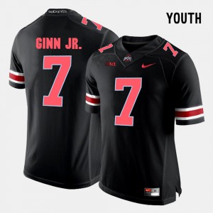 Youth(Kids) Ohio State Buckeyes #7 Ted Ginn Jr. Black College Football Jersey 721312-791