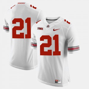 For Men Ohio State #21 Parris Campbell White Alumni Football Game Jersey 487527-356