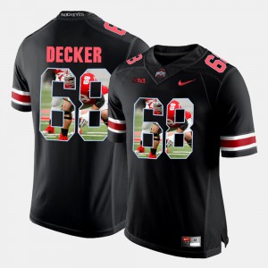 For Men's Ohio State #68 Taylor Decker Black Pictorial Fashion Jersey 334535-193